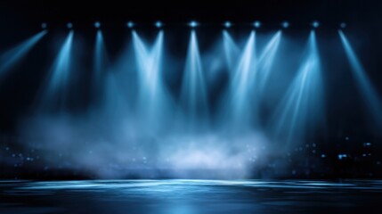 Empty stage lights