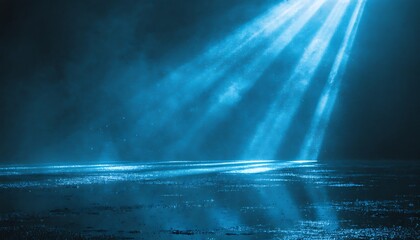 sunlight breaking through blue sky and clouds