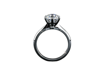 diamond ring isolated on white