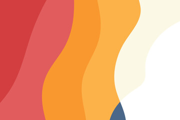 Abstract colorful wave shapes background
