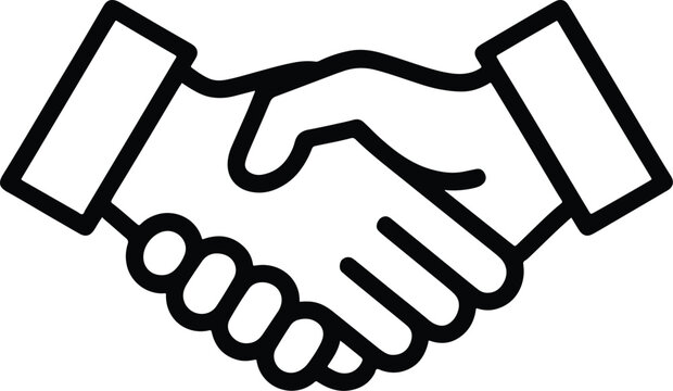 Handshake icon representing partnership and agreement