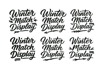 Calligraphy Frost Designs. Frost Protection Equipment. Create a calligraphy lettering illustration of the