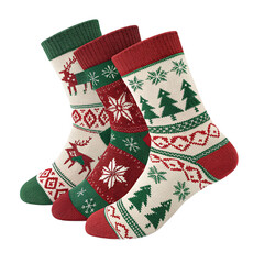 christmas sock isolated on white