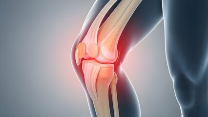 Medical animation illustrating elbow joint pain and inflammation, useful for orthopedic and healthcare-related concepts.