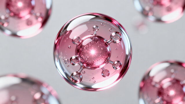  liquid bubbles, transparent bright
