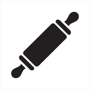 rolling pin glyph icon