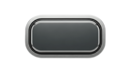 Metallic Button Isolated on White Background