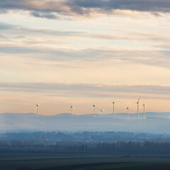 Modern wind energy plants