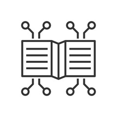 Ai Book Icon - Smart Book Icon