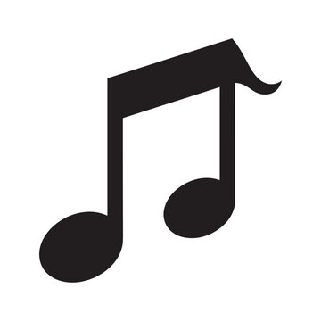 Single musical note Vector