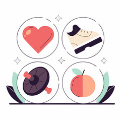 Modern Step Progress Icon Using Dot Elements 23