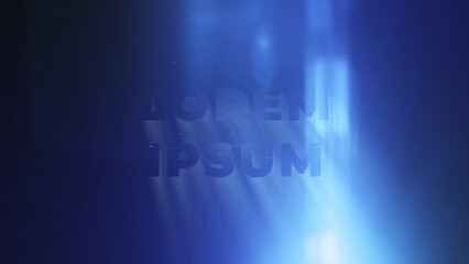 Cinematic Light Flare Text Wide Title Animation