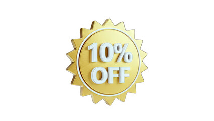 10% Off Golden Badge - Discount Promotion