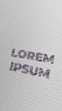 Scribble Hand Drawn Stop Motion Text Vertical Title Animation