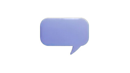 Naklejka premium 3D Speech Bubble on White Background