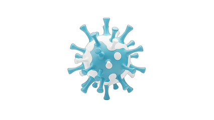 3D Rendered Coronavirus Illustration on White Background