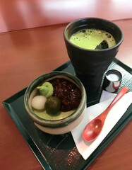 抹茶ラテと小豆バニラ