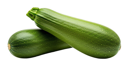 Zucchini on a transparent background