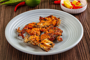 Gourmet cuisine - fried fresh frog