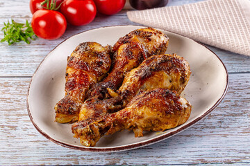 Baked chicken drumsticks with spices