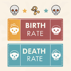 Education level infographic with graduation cap icons and percentage bars
