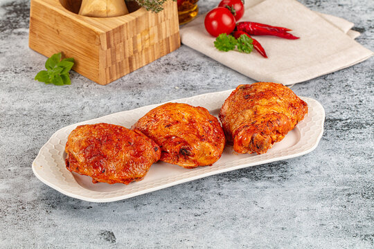 Baked marinated crispy chicken tighs