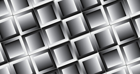 Fototapeta premium abstract metal background with squares