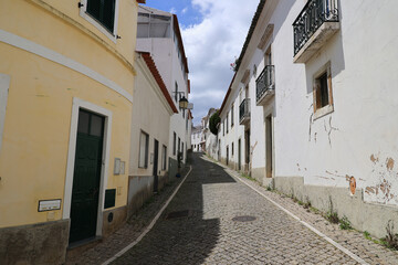 Alley in the old town of Monchique, Portugal 