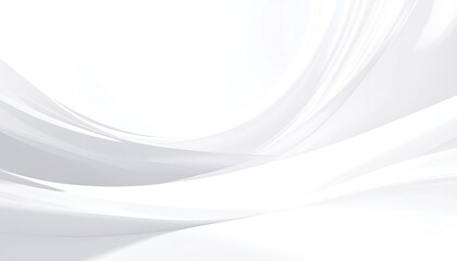 Abstract White Background with Smooth Lines and Subtle Gradients.