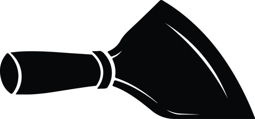 Vector Wide handle cooking spatula kitchen utensil equipment minimal black silhouette Illustration © AbuSadat