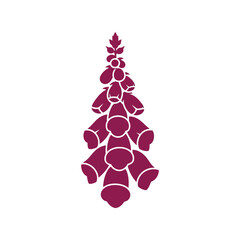 Elegant Foxglove Flower Vector: Beautiful Floral Design for Art, Print, and Digital Use © azad