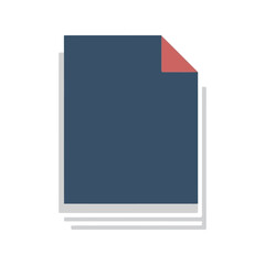 Modern Blue Paper Stack Vector Design for Creative Projects and Branding Needs