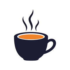 Stylish Coffee Cup Vector with Steaming Aroma – Perfect for Café Menus, Branding, and Promotional Materials