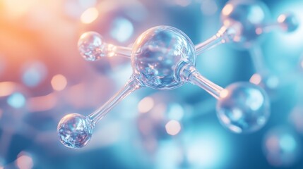 The futuristic science and technology encompasses a mesmerizing molecular structure, showcasing a variety of patterns and designs that highlight the intricate relationships between different molecules