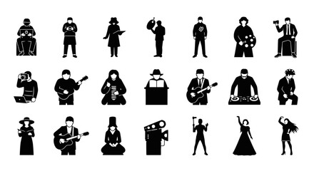Musicians and Dancers in Silhouette. © Muhammadagil