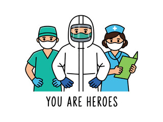 Medical Heroes in Protective Gear