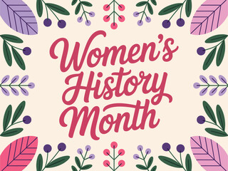 Women's History Month Celebration Background