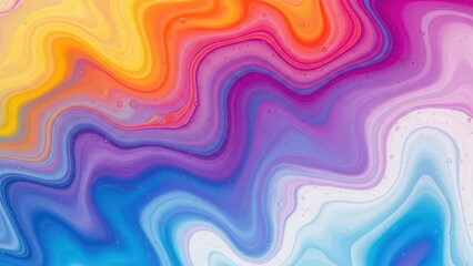 Abstract colorful vibrant swirling liquid texture background
