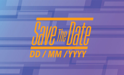Save the date banner. Can be used for business, marketing and advertising. logo graphic design of event summit made for Technology and upcoming events