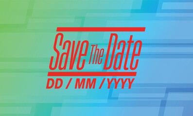 Save the date banner. Can be used for business, marketing and advertising. logo graphic design of event summit made for Technology and upcoming events