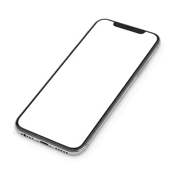 Modern smartphone with black frame