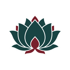 Elegant Lotus Flower Vector for Wellness, Meditation, Spa, and Yoga - Minimalist Design for Digital or Print Use