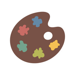 Colorful Art Palette Vector for Creative Projects, Design, and Illustrations - Perfect for Artists and Crafters