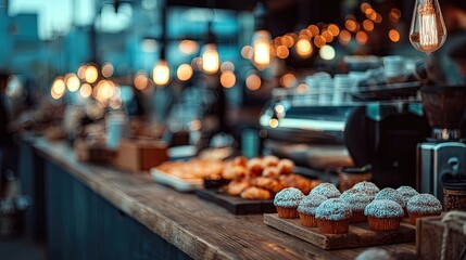 Cozy Lifestyle Background: Blur Coffee Shop Interior for Text or Video Call