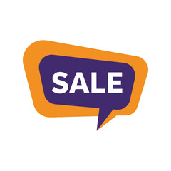 Dynamic Sale Announcement Speech Bubble Vector Design for Promotional Graphics and Marketing Materials