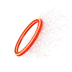 Neon ring with particle dispersal
