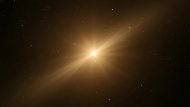 Tracking core star pulsing halo rays in space, observing companion brightening and diagonal plume