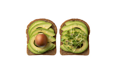 Asian scallion cekes set against a plain white background. Toning.