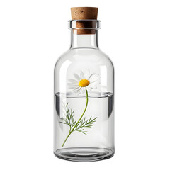 Glass bottle with submerged daisy sprig (duplicate)
