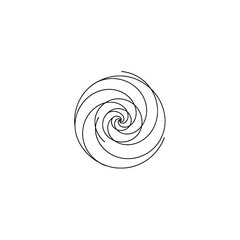 Abstract spiral design with transparent background for creative concepts